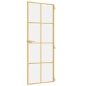 DRZWI WEWNĘTRZNE ZŁOTE 76X201,5CM SZKŁO I ALUMINIUM