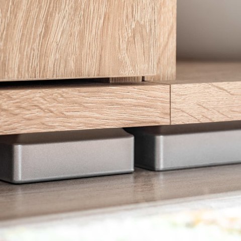 MEBLOŚCIANKA POD TV Z OŚWIETLENIEM LED DĄB SONOMA