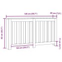 OSŁONA GRZEJNIKA KALORYFERA CZARNY DĄB 149X20X82CM