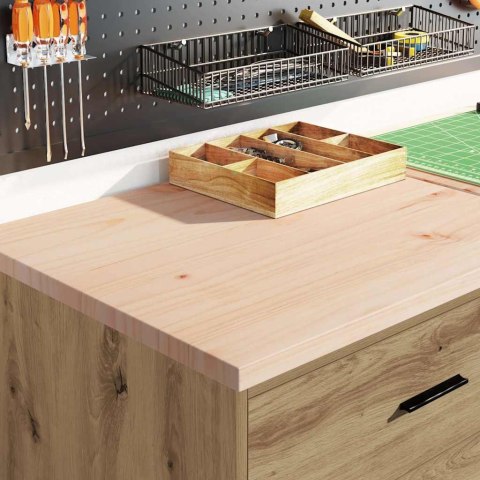 VidaXL Szafki garażowe 2 szt. Dąb rzemieślniczy Drewno klejone