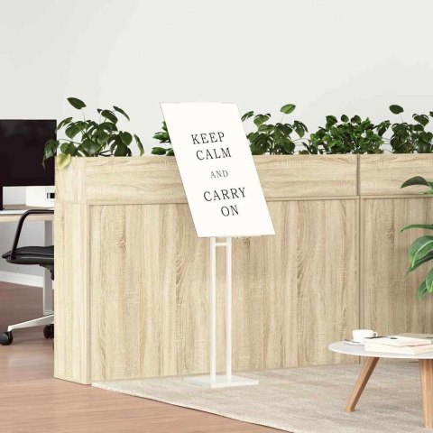 VidaXL Stoiska na targi 2 pcs Biały 26,5 x 26,5 x 127 cm Żelazo