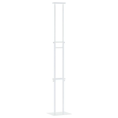 VidaXL Stoiska na targi 2 pcs Biały 30 x 24 x 208 cm Żelazo