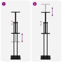 VidaXL Stoiska na targi 2 pcs Czarny 26,5 x 26,5 x 127 cm Żelazo