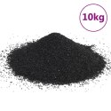 VidaXL Piasek do akwarium, 10 kg, czarny, 0,2-2 mm