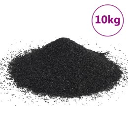 VidaXL Piasek do akwarium, 10 kg, czarny, 0,2-2 mm
