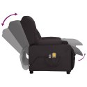 ELEKTRYCZNY FOTEL MASUJĄCY CZARNY SZTUCZNA SKÓRA