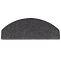 VidaXL Maty na schody 10 szt. 65x24x4 cm Antracytowe półokrągłe duże