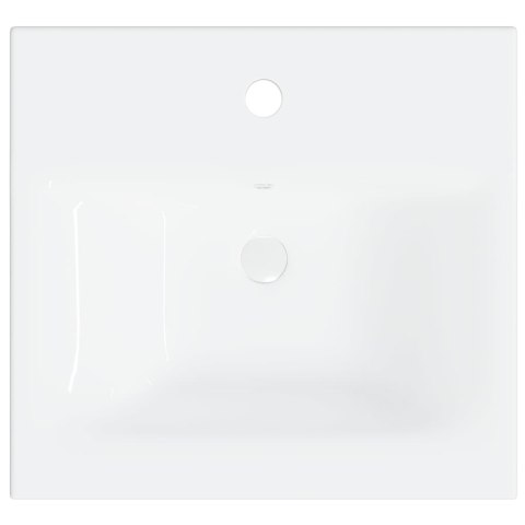 VidaXL Zestaw mebli łazienkowych, biały, płyta wiórowa