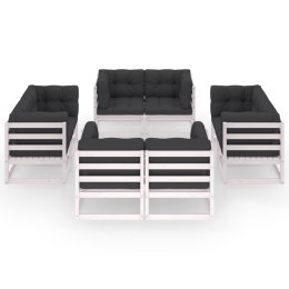 8-CZ. ZESTAW WYPOCZYNKOWY DO OGRODU Z PODUSZKAMI LITA SOSNA