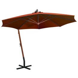 PARASOL OGRODOWY NA JODŁOWYM SŁUPKU TERAKOTA 35X29 M