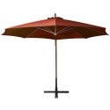 PARASOL OGRODOWY NA JODŁOWYM SŁUPKU TERAKOTA 35X29 M