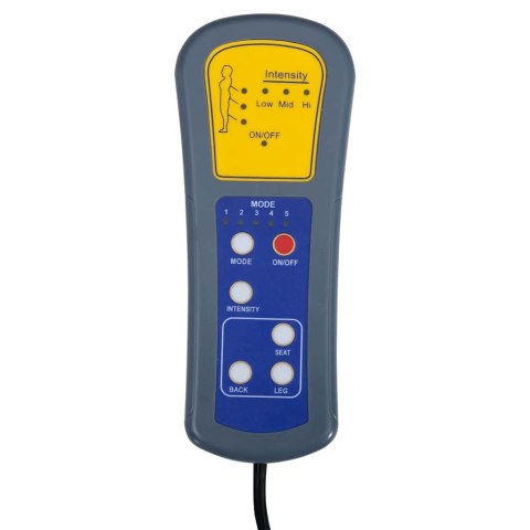 ELEKTRYCZNY FOTEL MASUJĄCY CZARNY SZTUCZNA SKÓRA