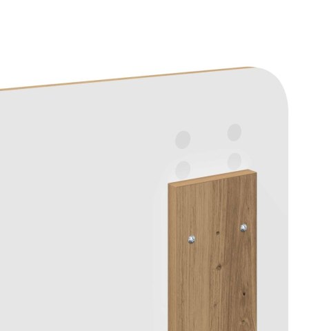 RAMKA ŁÓŻKA DĄB RZEMIEŚLNICZY 120X190CM LITE DREWNO SOSNOWE