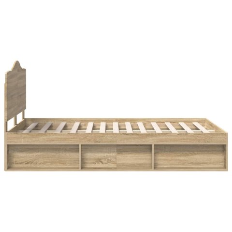 RAMKA ŁÓŻKA SONOMA 120X190CM LITE DREWNO SOSNOWE