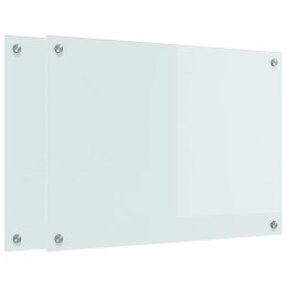 PRZÓD KUCHENNY 2 SZT BIAŁY 70X50CM SZKŁO HARTOWANE