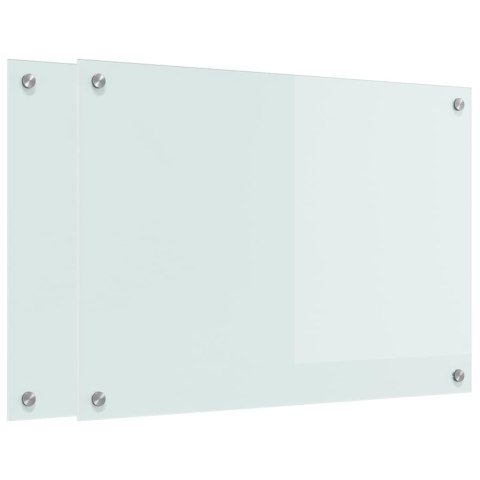 PRZÓD KUCHENNY 2 SZT BIAŁY 70X50CM SZKŁO HARTOWANE