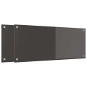 VidaXL Przód kuchenny 2 pcs Ciemnoszary 100 x 40 cm szkło hartowane