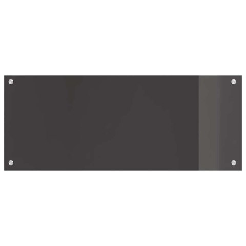 VidaXL Przód kuchenny 2 pcs Ciemnoszary 100 x 40 cm szkło hartowane