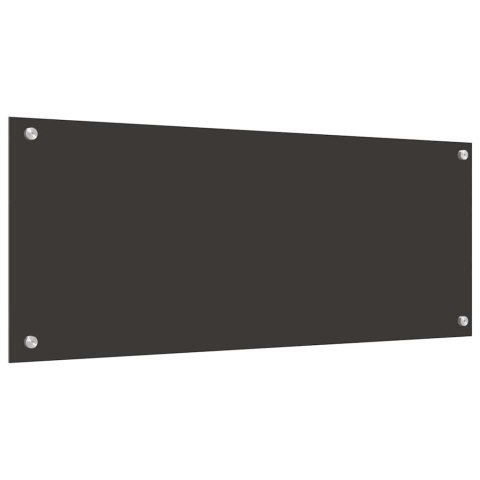 VidaXL Przód kuchenny 2 pcs Ciemnoszary 100 x 40 cm szkło hartowane