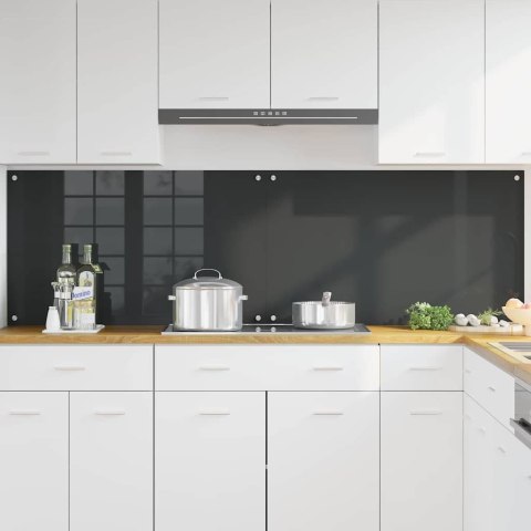 PRZÓD KUCHENNY 2 SZT CIEMNOSZARY 100X60CM SZKŁO HARTOWANE