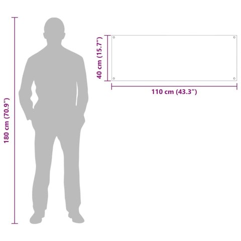 VidaXL Przód kuchenny 2 pcs Ciemnoszary 110 x 40 cm szkło hartowane