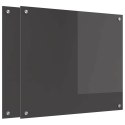 VidaXL Przód kuchenny 2 pcs Ciemnoszary 70 x 60 cm szkło hartowane