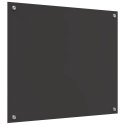 VidaXL Przód kuchenny 2 pcs Ciemnoszary 70 x 60 cm szkło hartowane