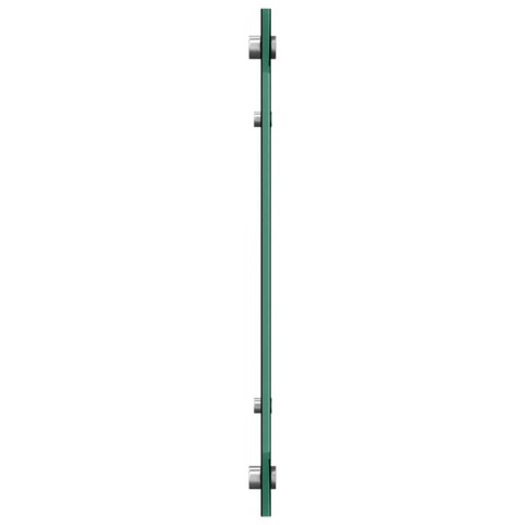 VidaXL Przód kuchenny 2 pcs Czarny 100 x 40 cm szkło hartowane