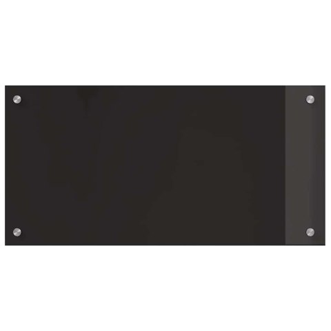 PRZÓD KUCHENNY 2 SZT CZARNY 80X40CM SZKŁO HARTOWANE