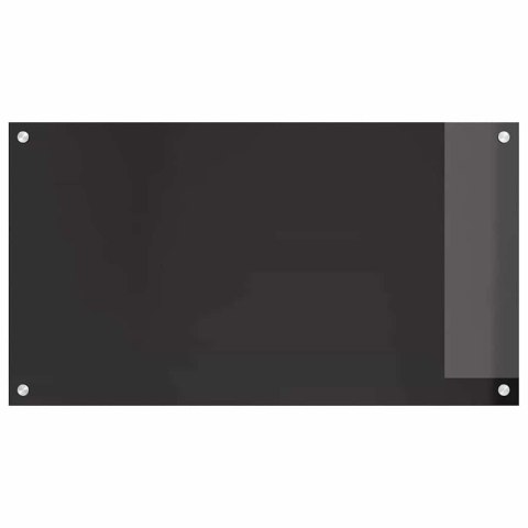 PRZÓD KUCHENNY 2 SZT CZARNY 90X50CM SZKŁO HARTOWANE