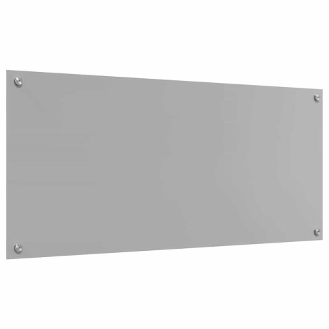 VidaXL Przód kuchenny 2 pcs Jasnoszary 110 x 50 cm szkło hartowane