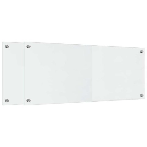 PRZÓD KUCHENNY 2 SZT PRZEZROCZYSTY 100X40CM SZKŁO HARTOWANE