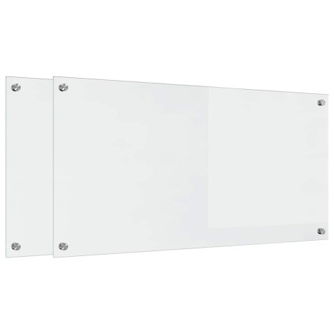 PRZÓD KUCHENNY 2 SZT PRZEZROCZYSTY 100X50CM SZKŁO HARTOWANE