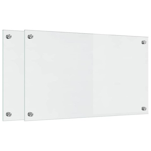 PRZÓD KUCHENNY 2 SZT PRZEZROCZYSTY 70X40CM SZKŁO HARTOWANE