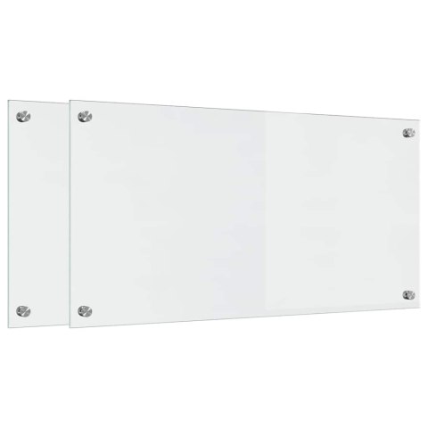 PRZÓD KUCHENNY 2 SZT PRZEZROCZYSTY 80X40CM SZKŁO HARTOWANE