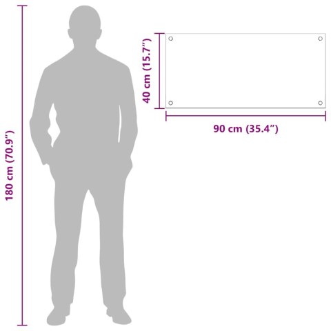 PRZÓD KUCHENNY 2 SZT PRZEZROCZYSTY 90X40CM SZKŁO HARTOWANE