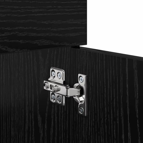 VidaXL Szafka Łazienkowa z szufladą Czarny Dąb 100 x 38,5 x 46 cm