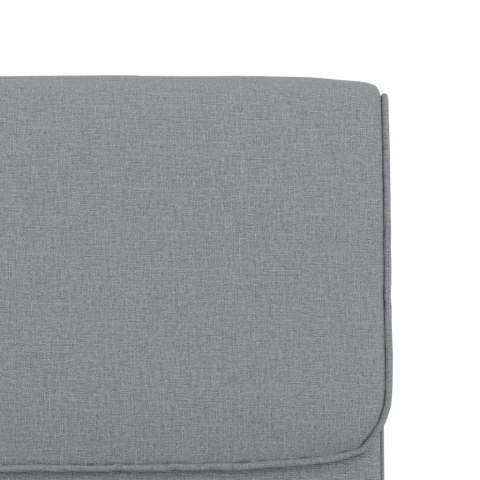 KRZESŁO WYPOCZYNKOWE JASNOSZARE 55X64X80CM OBITE TKANINĄ