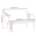 VidaXL Ławka ciemnozielona, 110x76x80 cm, obita aksamitem