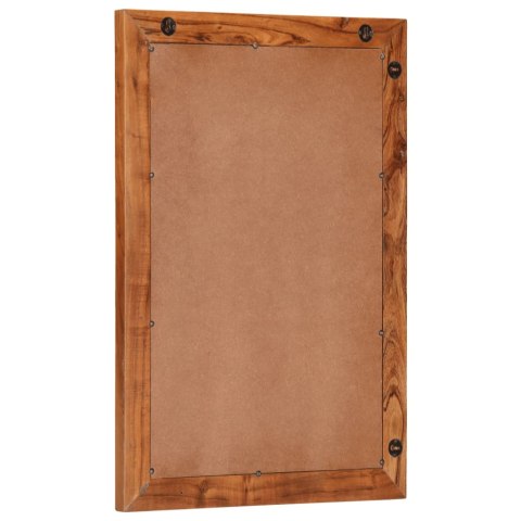 VidaXL Lustro łazienkowe, 50x70 cm, lite drewno akacjowe i szkło