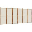 VidaXL Parawan 6-panelowy, jasnoszary, 420x180 cm
