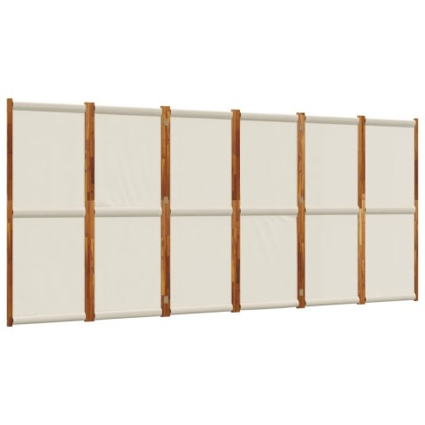 VidaXL Parawan 6-panelowy, jasnoszary, 420x180 cm