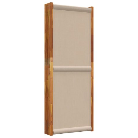 VidaXL Parawan 6-panelowy, taupe, 420x180 cm