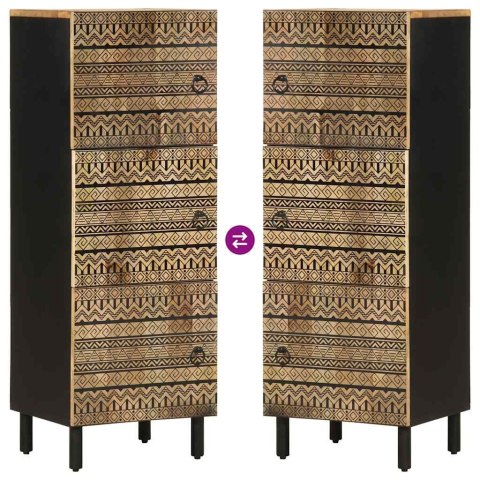 SZAFKA 40X33,5X110CM SUROWE LITE DREWNO MANGO