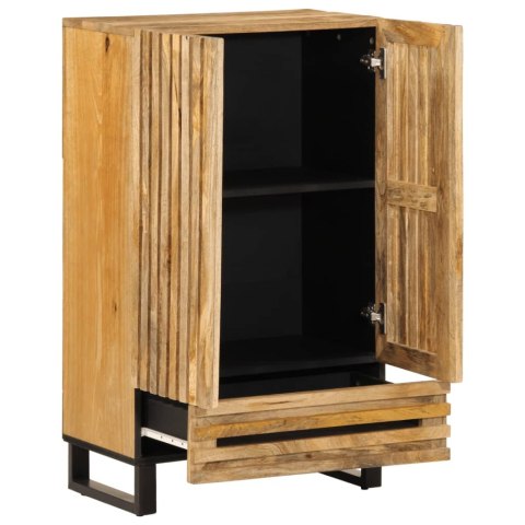 SZAFKA 60X34X100CM SUROWE DREWNO MANGO