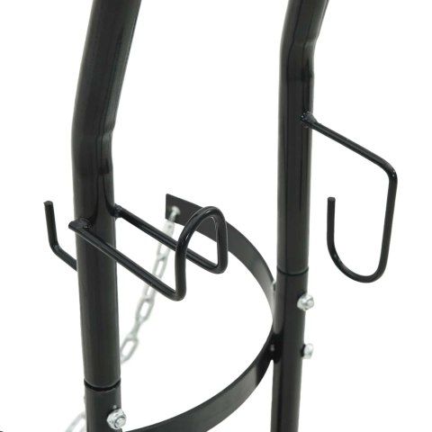 VidaXL Wózek ręczny Czarny i czerwony 49 x 49 x 101 cm Stal