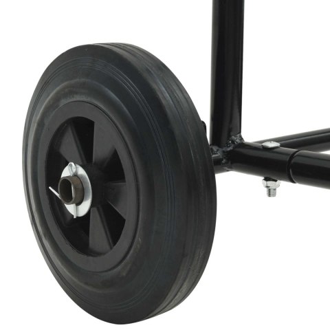 VidaXL Wózek ręczny Czarny i czerwony 49 x 49 x 101 cm Stal