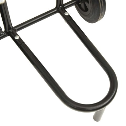 VidaXL Wózek ręczny Czarny i czerwony 49 x 49 x 101 cm Stal