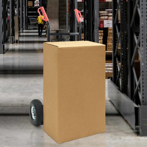 VidaXL Wózek ręczny Czarny i czerwony 57 x 46 x 113 cm Stal