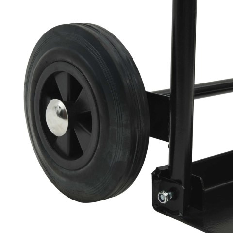 VidaXL Wózek ręczny Czarny i czerwony 63 x 43,5 x 110 cm Stal